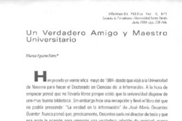 Un Verdadero amigo y maestro universitario Un Verdadero amigo y maestro universitario