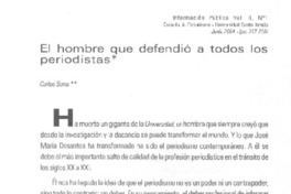 El Hombre que defendió a todos los periodistas El Hombre que defendió a todos los periodistas