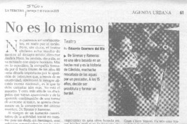 No es lo mismo