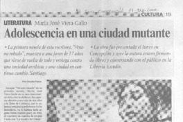Adolescencia en una ciudad mutante Adolescencia en una ciudad mutante