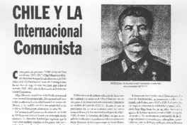 Chile y la internacional comunista Chile y la internacional comunista