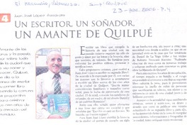 Un Escritor, un soñador un amante de Quilpué Un Escritor, un soñador un amante de Quilpué