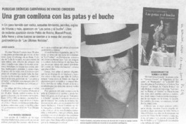 Una gran comilona con las patas y el buche Una gran comilona con las patas y el buche