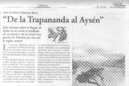 "De la Trapananda al Aysén" "De la Trapananda al Aysén"