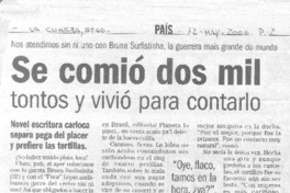 Se comió dos mil tontos y vivió para contarlo Se comió dos mil tontos y vivió para contarlo