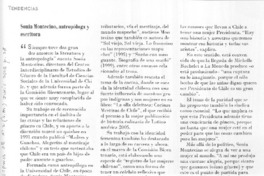 sonia Montecino, antropóloga y escritora