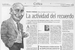 La actividad del recuerdo La actividad del recuerdo