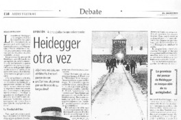 Heidegger otra vez Heidegger otra vez
