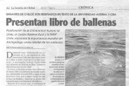 Presentan libro de ballenas Presentan libro de ballenas