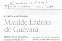 Matilde Ladrón de Guevara. Matilde Ladrón de Guevara.