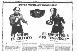 Gonzalo Contreras vs Mao Tse Tung Gonzalo Contreras vs Mao Tse Tung