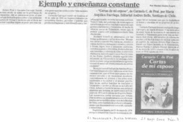 Ejemplo y enseñanza constante Ejemplo y enseñanza constante