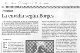 La envidia según Borges La envidia según Borges