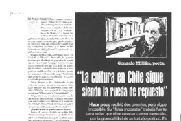 "La cultura en Chile sigue siendo la rueda de repuesto" [entrevista]