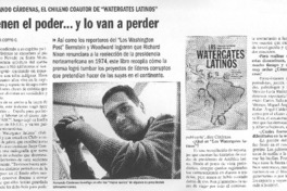 Tiene el poder--y lo van a perder Tiene el poder--y lo van a perder