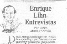 Enrique Lihn entrevistas Enrique Lihn entrevistas