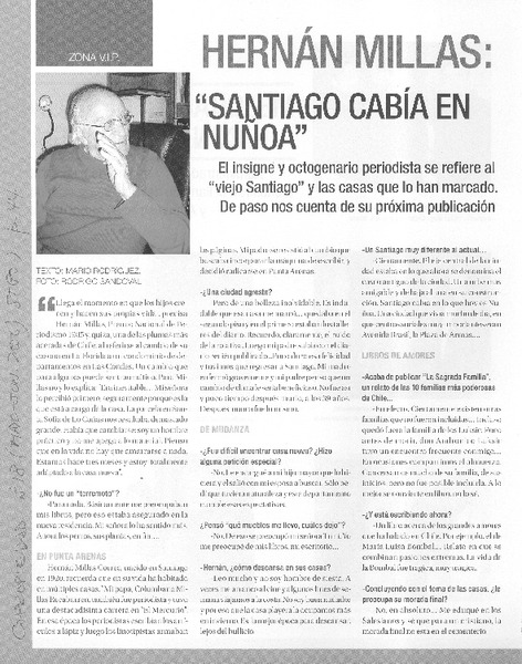 "Santiago cabía en Ñuñoa" [entrevista]