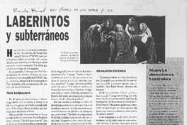 Laberintos y subtarráneos Laberintos y subtarráneos
