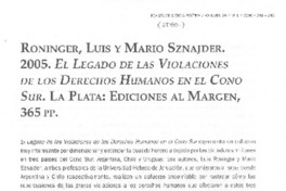 El legado de las violaciones de los derechos humanos