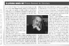 La Próxima novela del Premo Nacional de Literatura La Próxima novela del Premo Nacional de Literatura