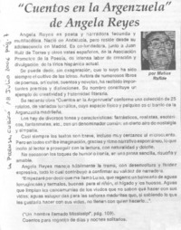 "Cuentos en la Argenzuela" de Angela Reyes "Cuentos en la Argenzuela" de Angela Reyes