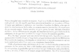 El Poeta que donaba bibliotecas El Poeta que donaba bibliotecas