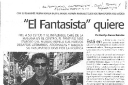 "El fantasista" quiere el Premio de Literatura