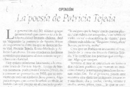 La poesía de Patricia Tejeda La poesía de Patricia Tejeda