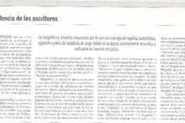Correspodencia de los escritores Correspodencia de los escritores