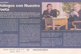 Gonzalo Rojas : diálogos con nuestro poeta Gonzalo Rojas : diálogos con nuestro poeta