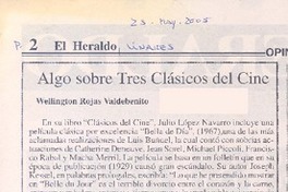 Algo sobre tres clásicos del cine