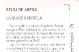 Reloj de arena : la dulce Gabriela Reloj de arena : la dulce Gabriela