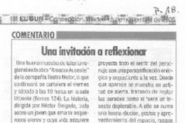 Una invitación a reflexionar Una invitación a reflexionar