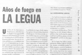 Años de fuego en la Legua. Años de fuego en la Legua.