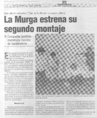 La Murga estrena su segundo montaje La Murga estrena su segundo montaje