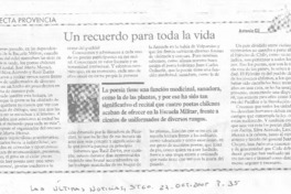 Un recuerdo para toda la vida Un recuerdo para toda la vida