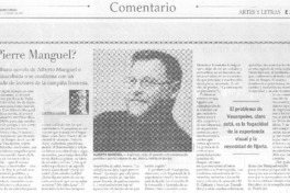 ¿Pierre Manguel?