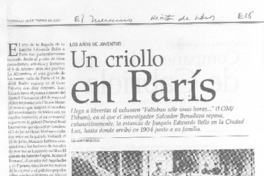 Un criollo en París Un criollo en París
