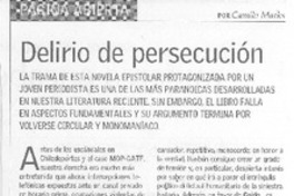 Delirio de persecución Delirio de persecución