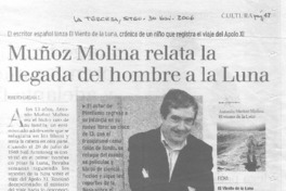 Muñoz Molina relata la llegada del hombre a la luna Muñoz Molina relata la llegada del hombre a la luna