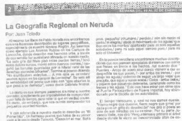 La geografía regional de Neruda La geografía regional de Neruda