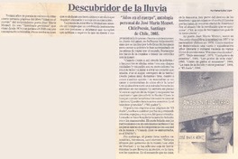 Descubridor de la lluvia Descubridor de la lluvia