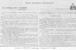 "El fútbol a sol y sombra" "El fútbol a sol y sombra"