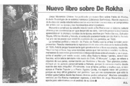 Nuevo libro de De Rokha Nuevo libro de De Rokha