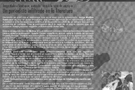 Un periodista infiltrado en la literatura (entrevista) Un periodista infiltrado en la literatura (entrevista)