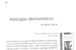 Antologías decimonónicas Antologías decimonónicas