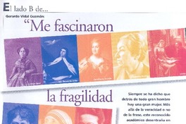 "Me fascinaron la fragilidad y la fortaleza de la mujer" (entrevista) "Me fascinaron la fragilidad y la fortaleza de la mujer" (entrevista)