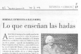 Lo que enseñan las hadas (entrevista) Lo que enseñan las hadas (entrevista)