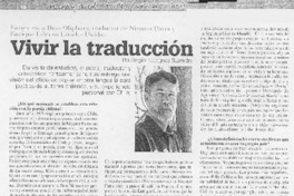 Vivir la traducción (entrevista) Vivir la traducción (entrevista)