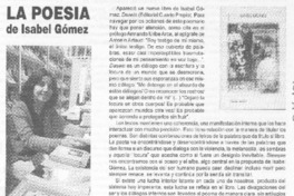 La Poesía de Isabel gómez La Poesía de Isabel gómez